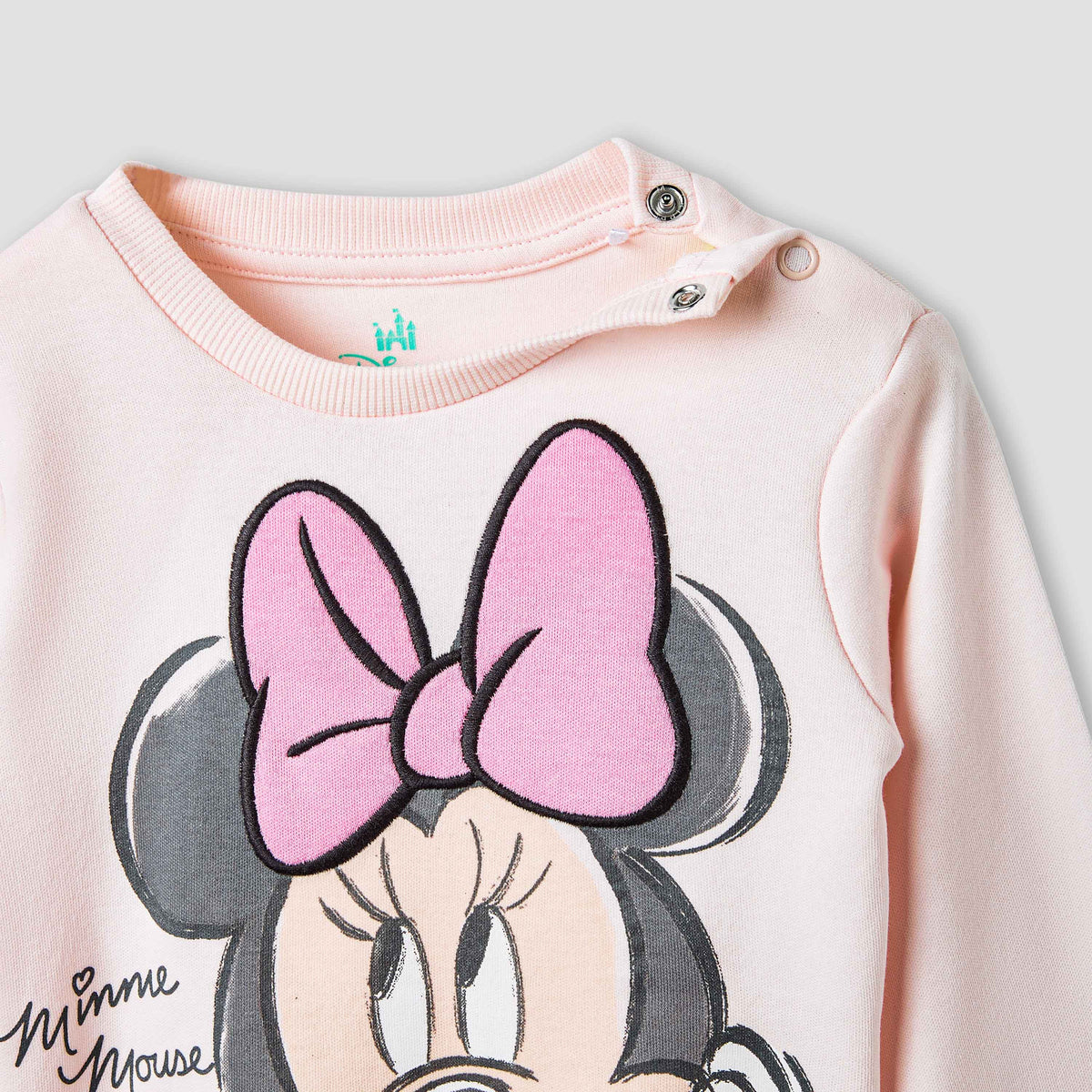 Disney Minnie Mouse Print T-shirt and Pyjama Set
