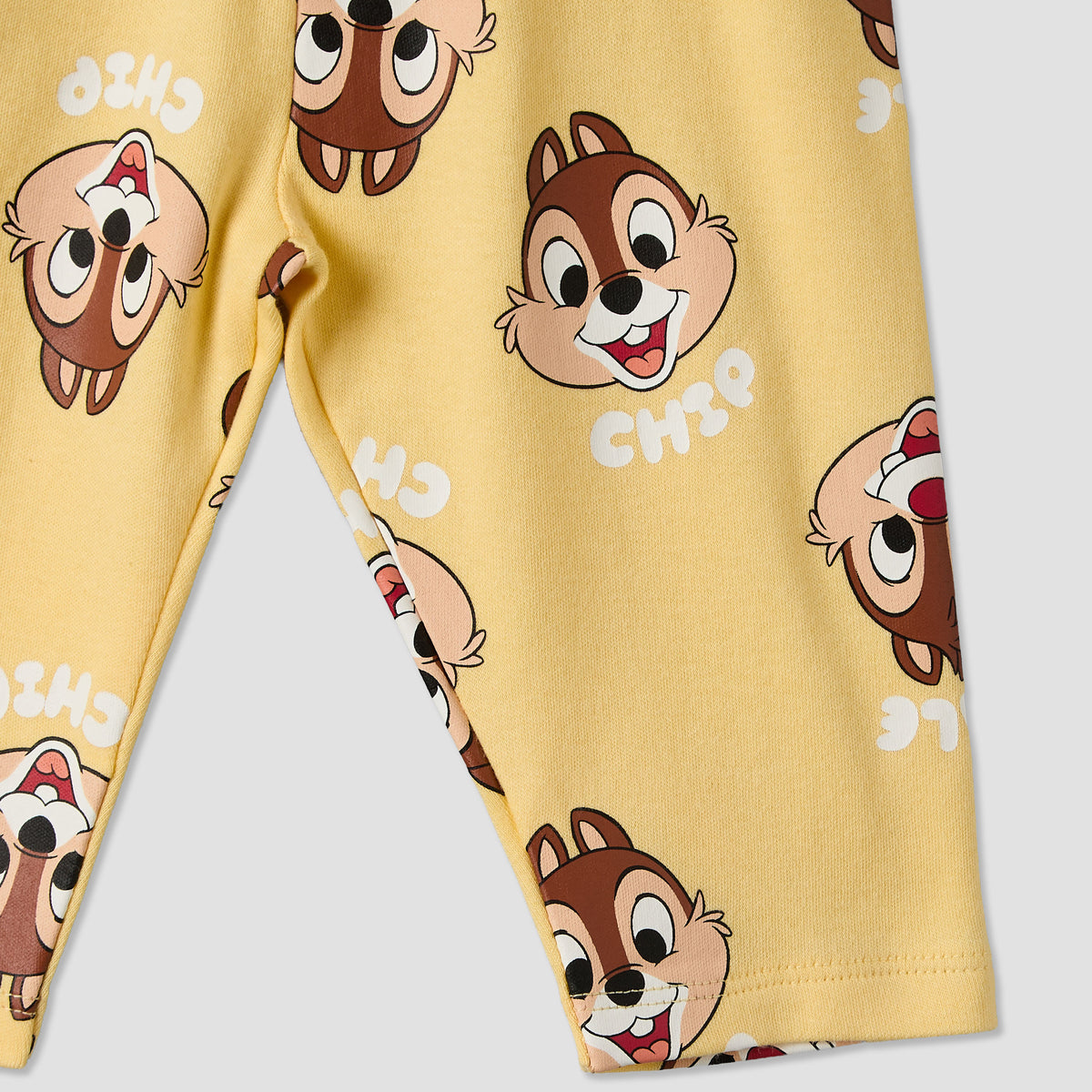 Disney Cotton Round Neck Long Sleeves Pyjama Set with Chip &