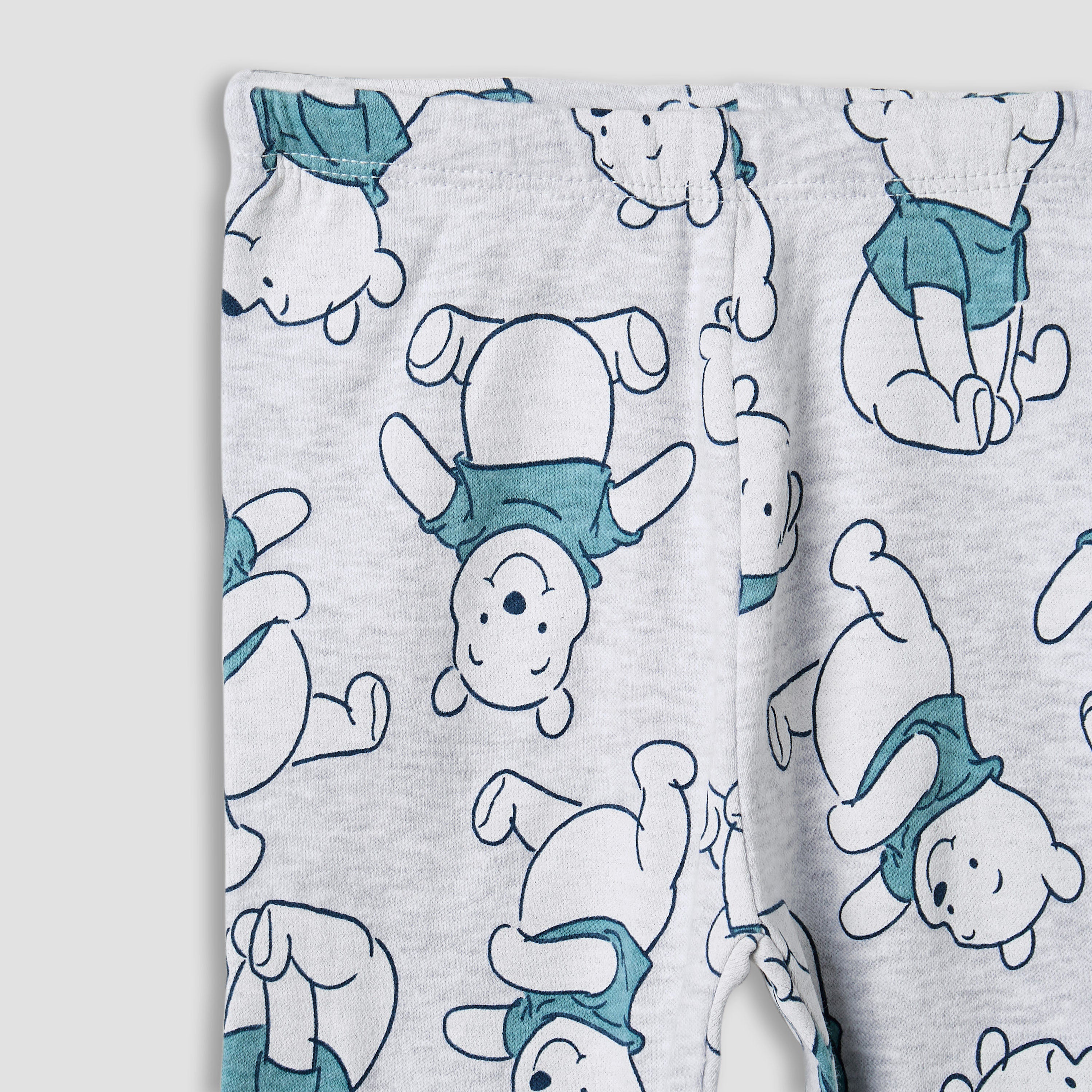 Disney Pyjama Set with Winnie The Pooh Print - Cotton - Long Sleeves - Crew Neck