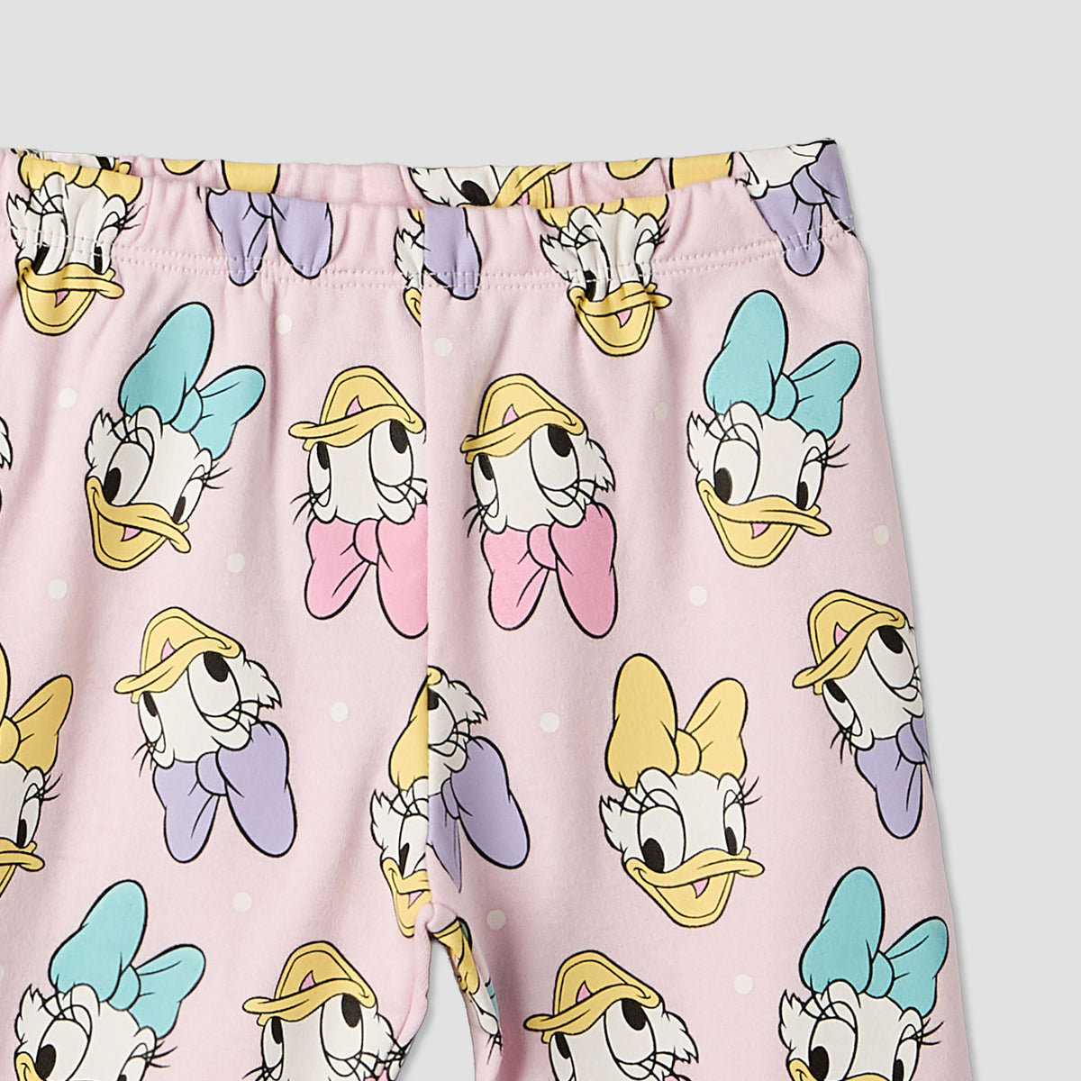 Disney Cotton Round Neck Long Sleeves Pyjama Set with Daisy Duck Print