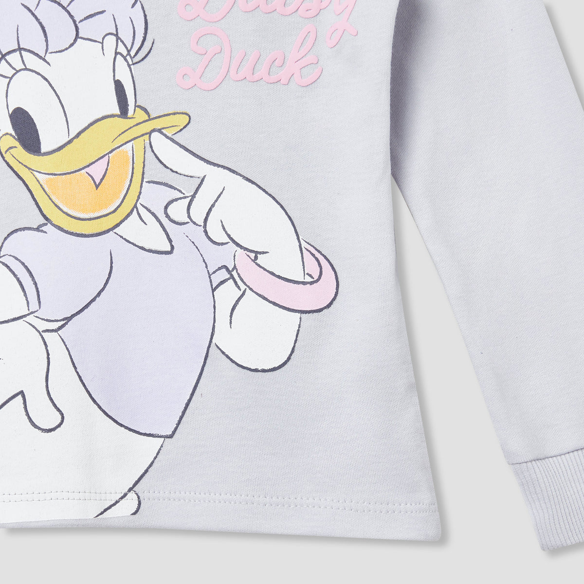 Disney Pyjama Set with Daisy Duck Print - Cotton - Long Sleeves - Crew Neck