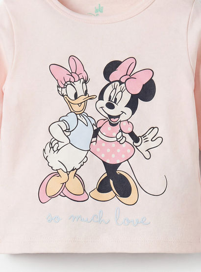 Disney Cotton Round Neck Long Sleeves Pyjama Set with Minnie Mouse and Daisy Duck Print-baby-girls-clothing-nightwear-pyjamasets-image-5