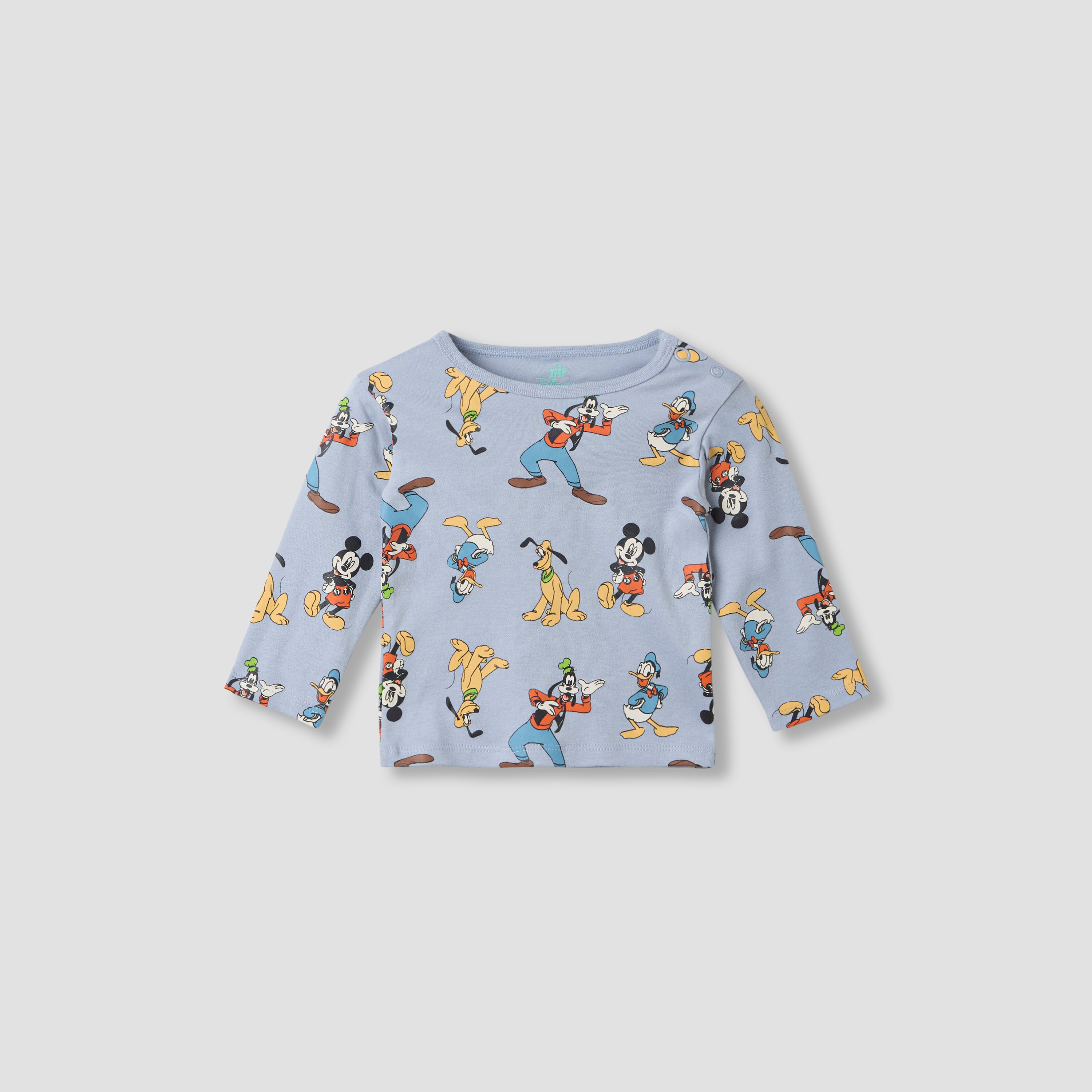 Disney Mickey Mouse and Friends Print T-shirt and Pyjama Set