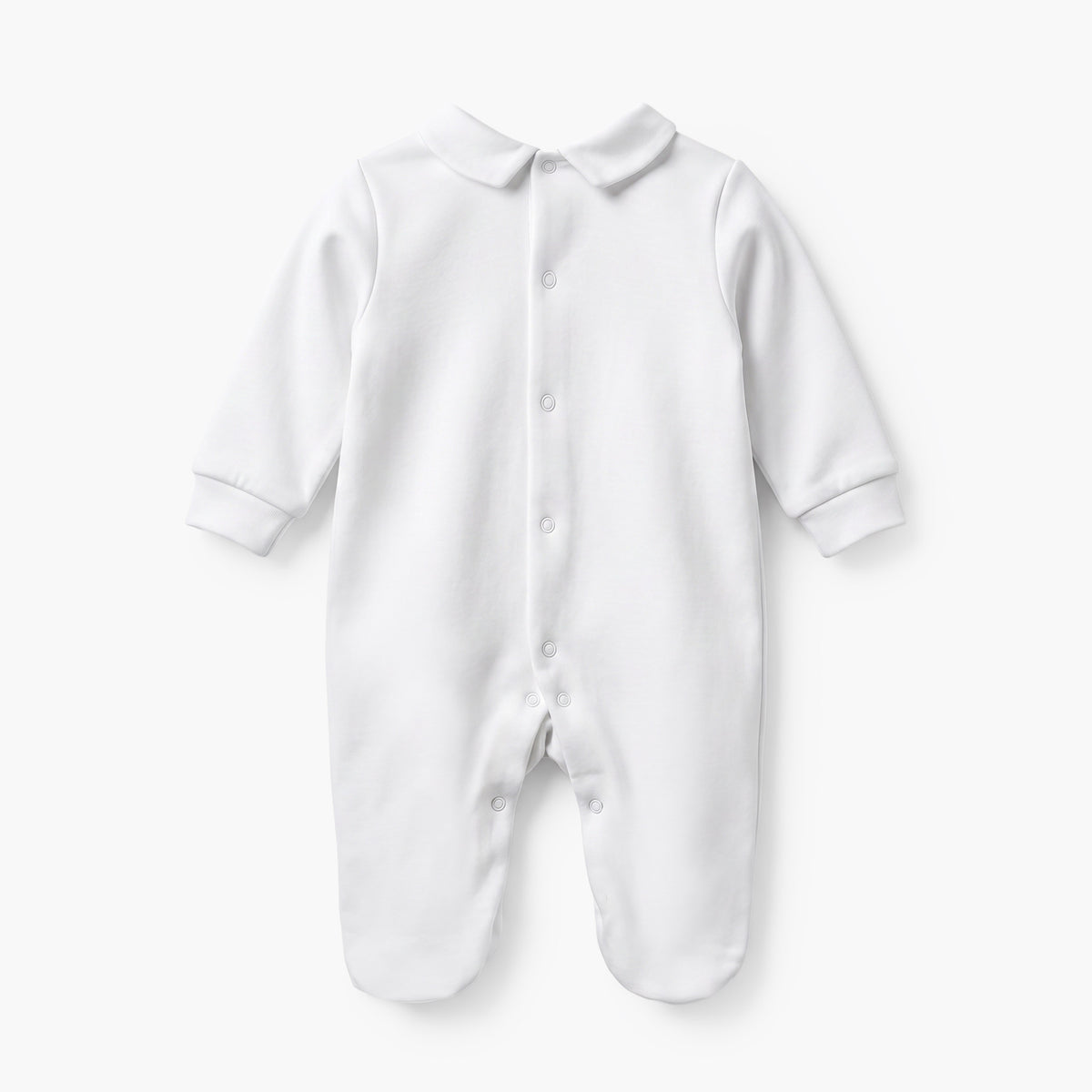 Disney Cotton Collared Long Sleeves Sleepsuit with Pleated Design