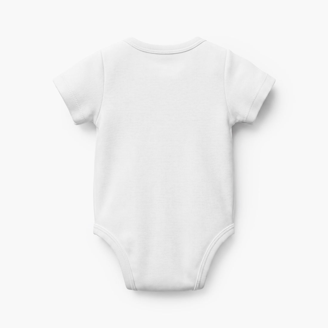 Giggles V-neck Short Sleeves Bodysuit with Snap Button Closure