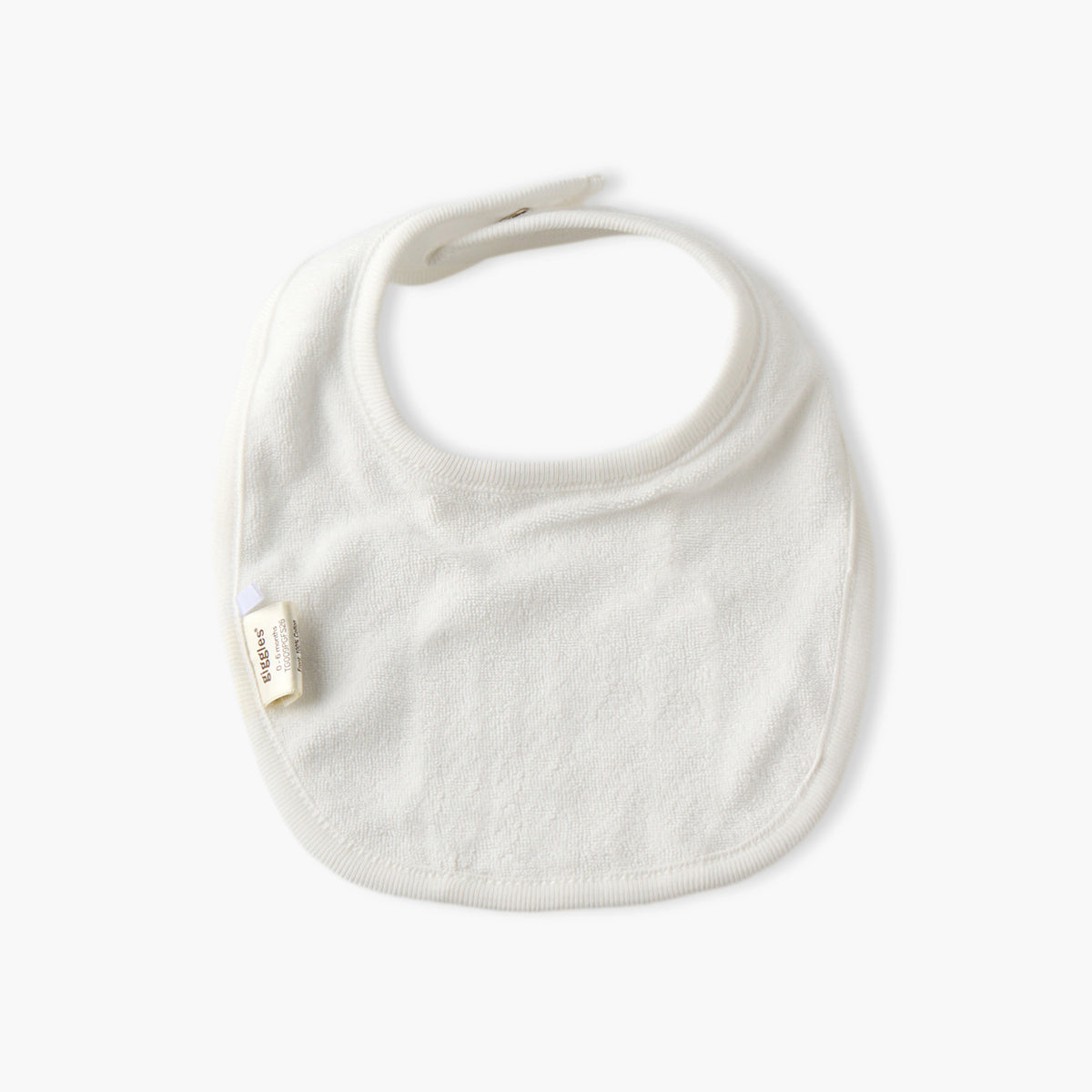 Giggles Baby Bib with Snap Button Closure