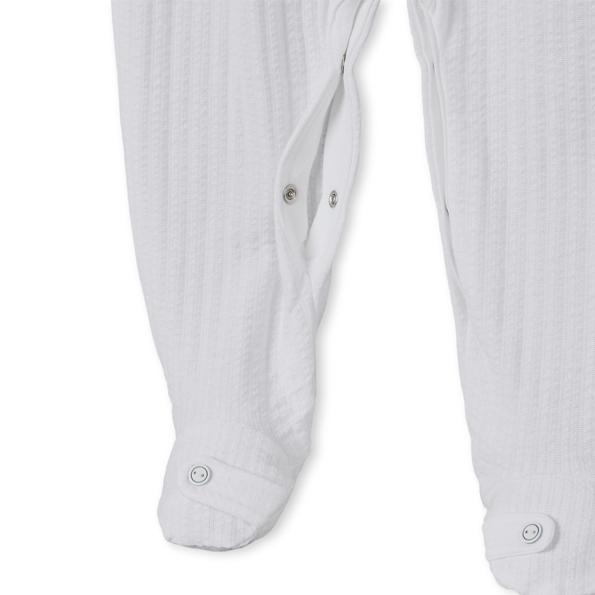 Giggles Cotton Round Neck Long Sleeves Sleepsuit with Ribbed Design