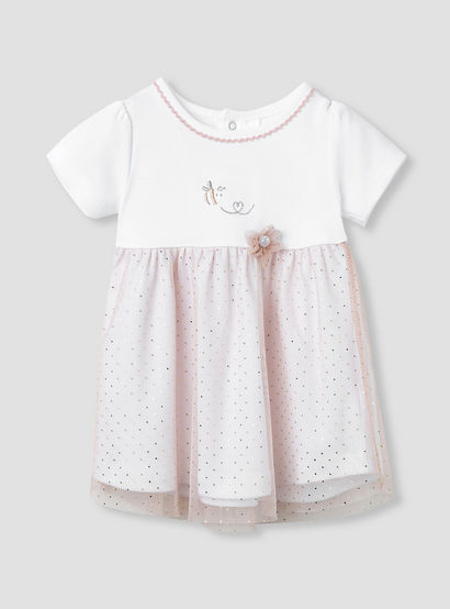 Giggles Printed A-line Dress with Floral Accent-baby-girls-clothing-dressesandjumpsuits-image-1