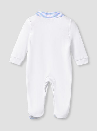 Giggles Striped Sleepsuit with Long Sleeves and Button Closure-baby-boys-clothing-nightwear-sleepsuits-image-2