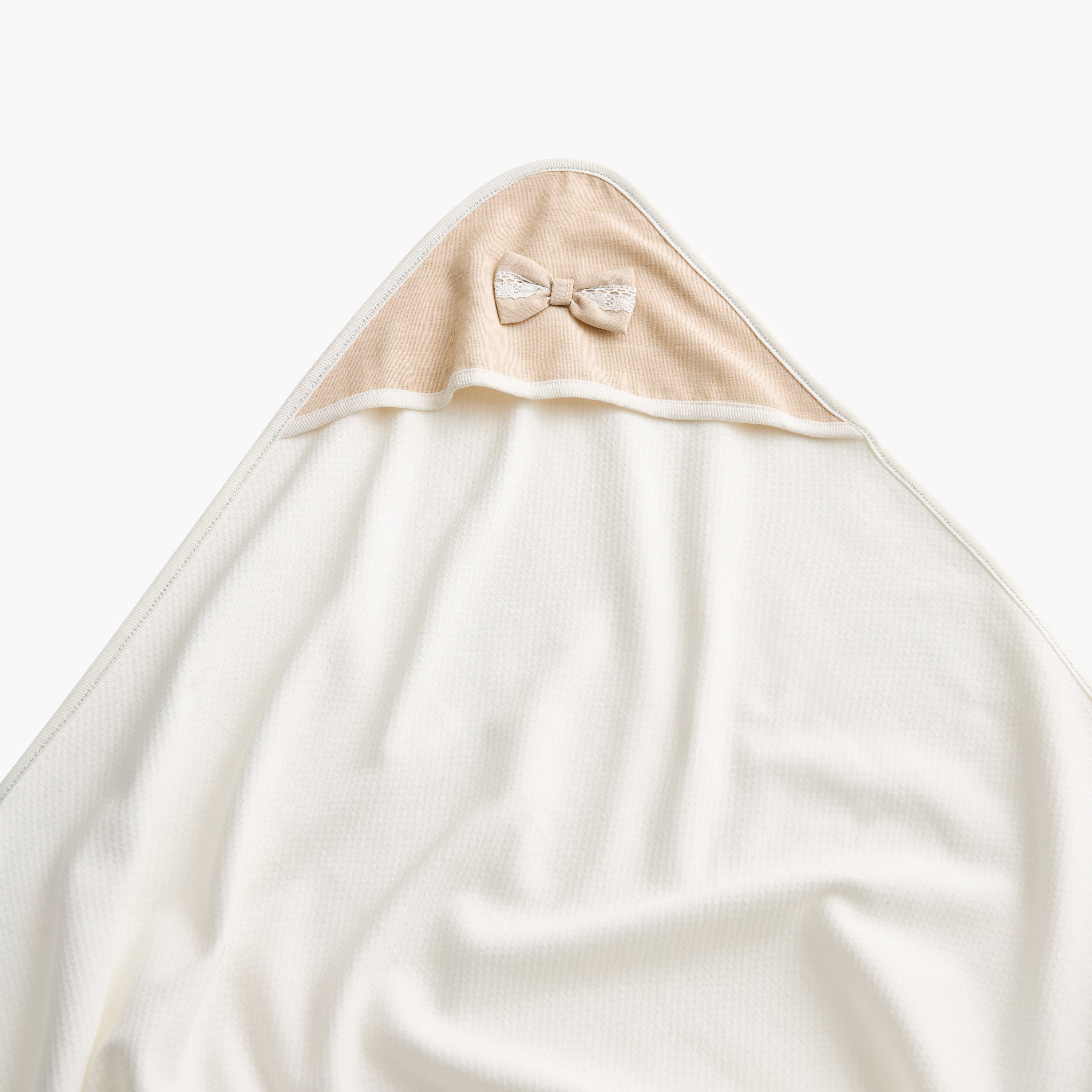 Giggles Textured Hooded Receiving Blanket - 70x70 cm