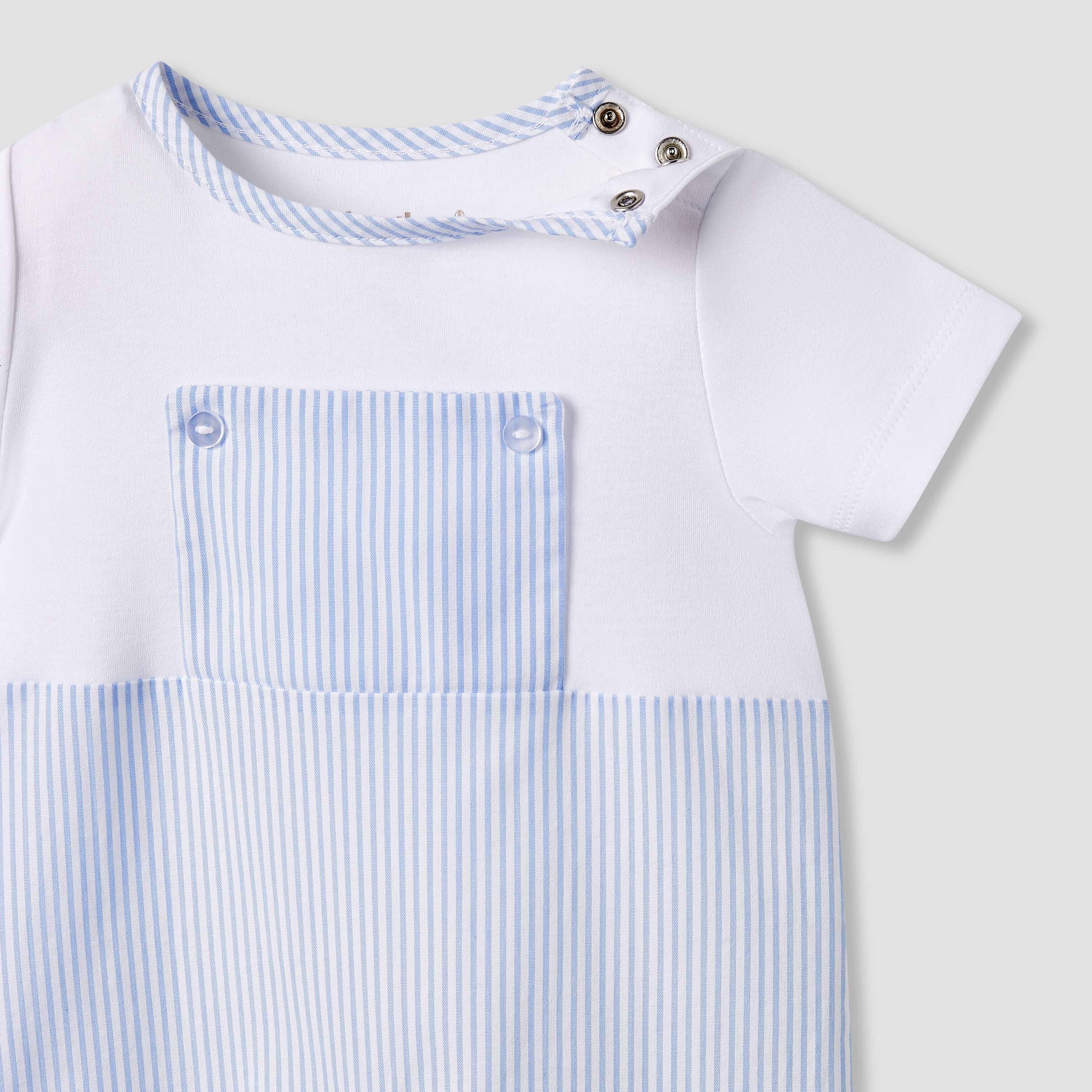 Giggles Striped Romper