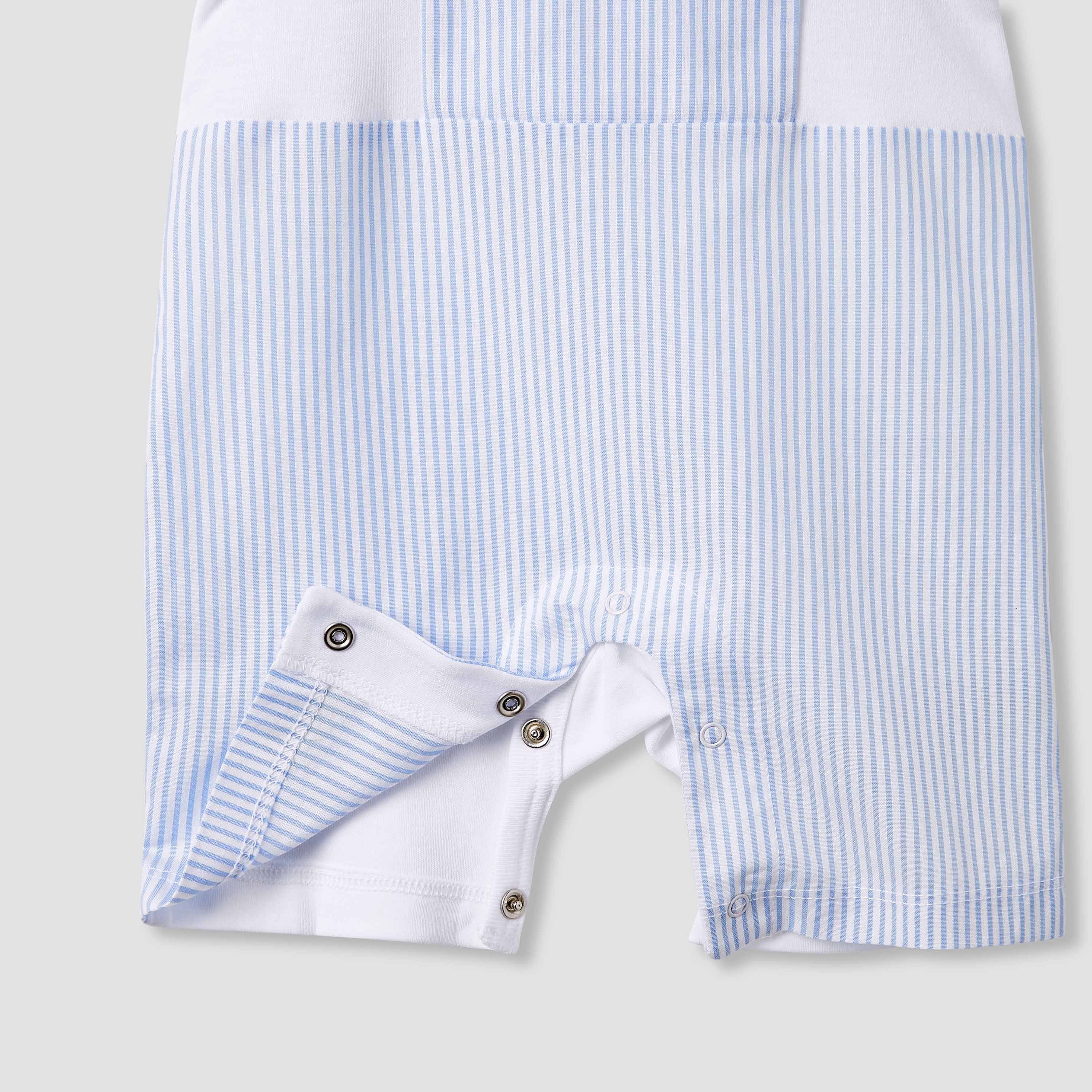 Giggles Striped Romper
