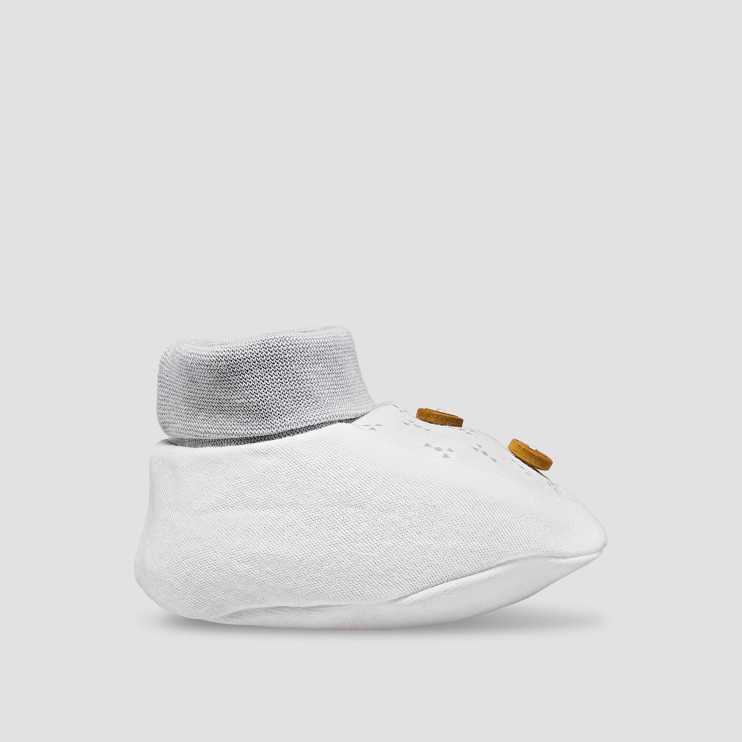 Giggles Booties with Dot Print