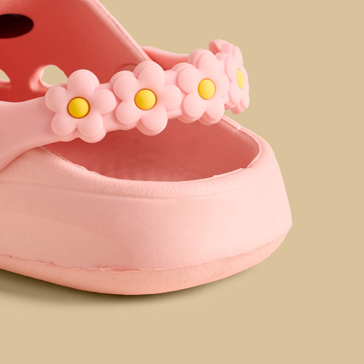 Floral Jibbitz Embellished Clogs with Backstrap