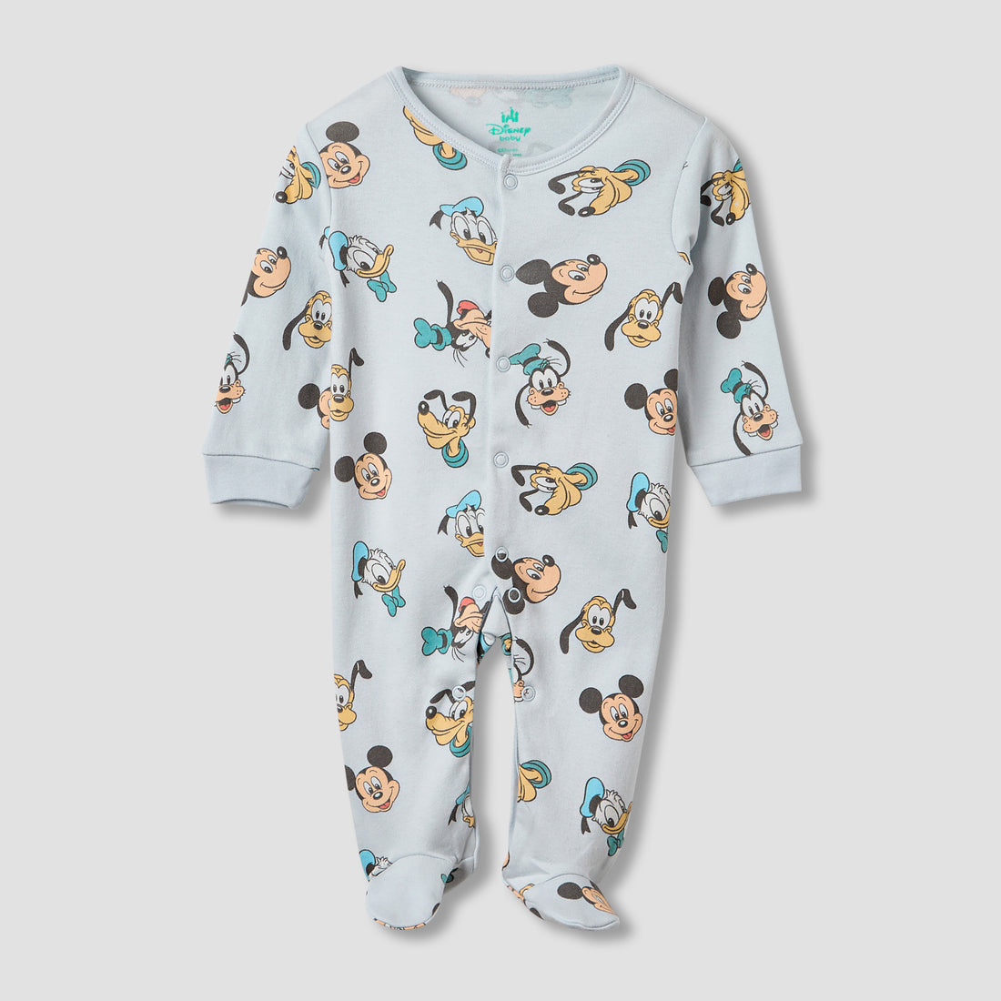 Disney Mickey Mouse and Friends Print Sleepsuit - Set of 2