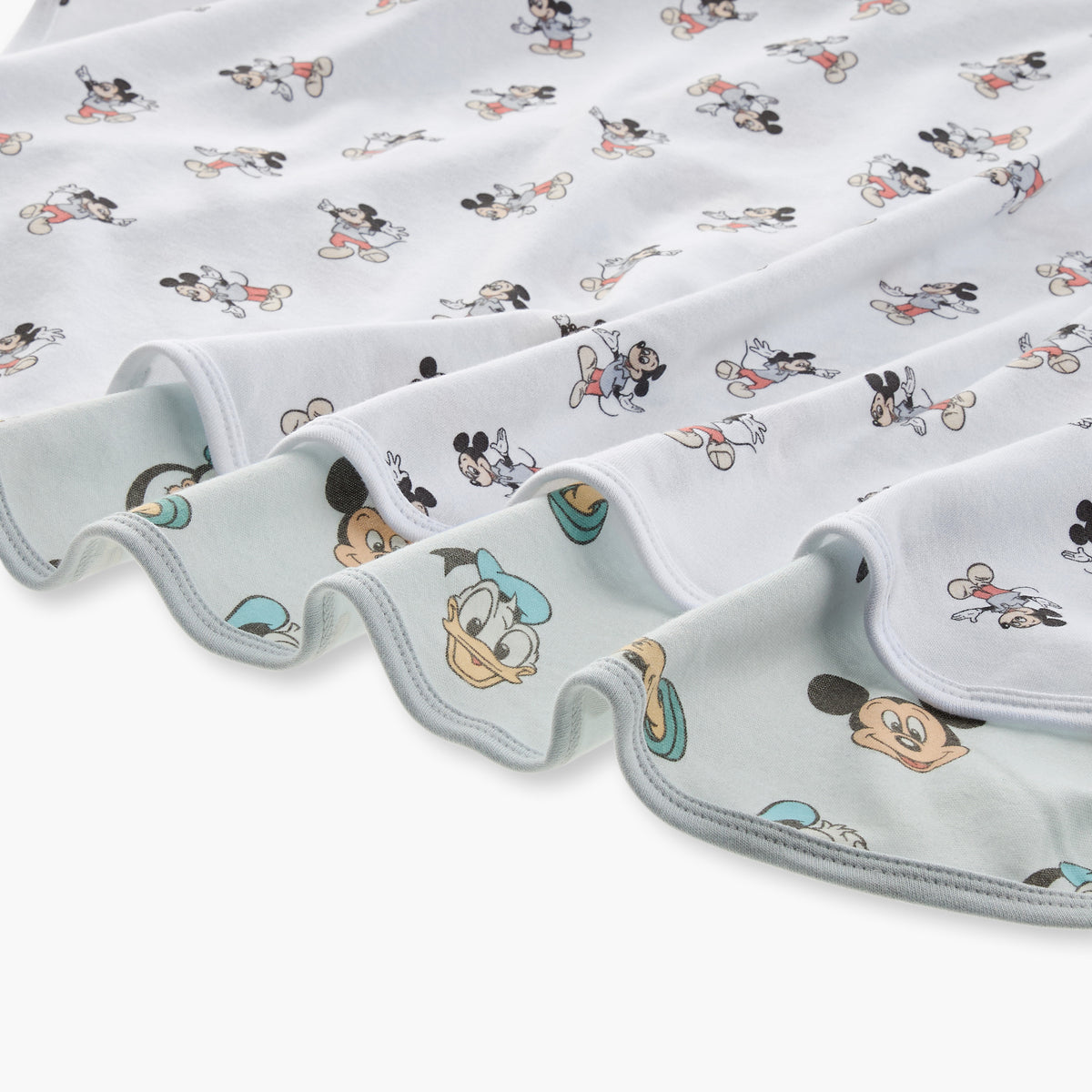 Disney Mickey Mouse Print Receiving Blanket - Set of 2
