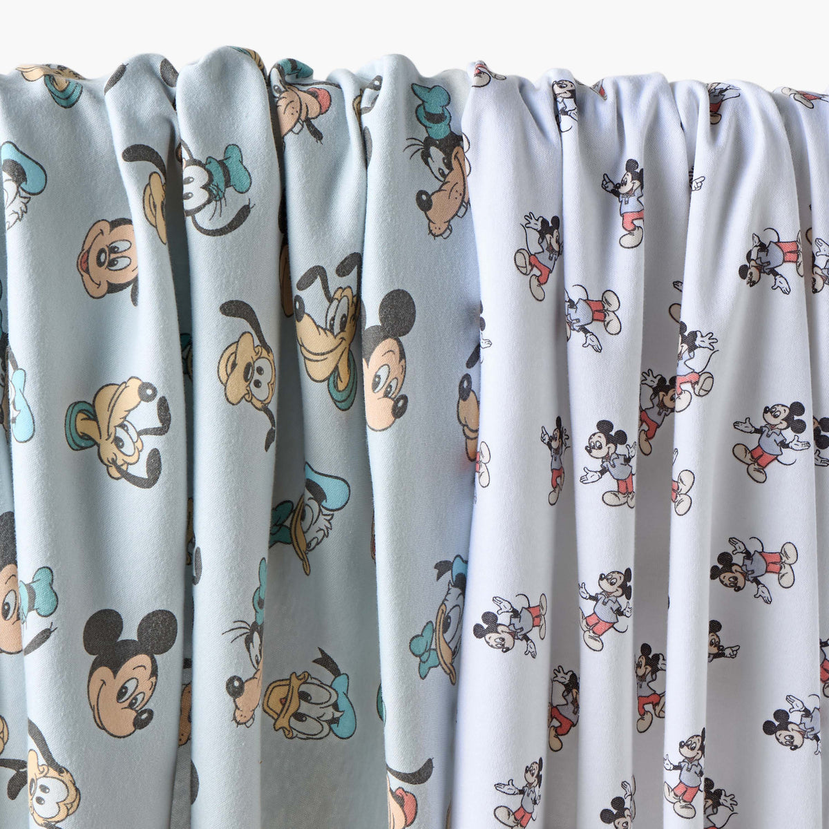 Disney Mickey Mouse Print Receiving Blanket - Set of 2