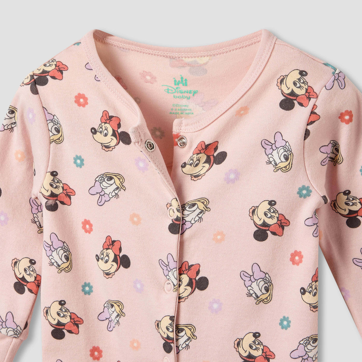 Disney Minnie Mouse and Daisy Duck Print Sleepsuit - Set of 2