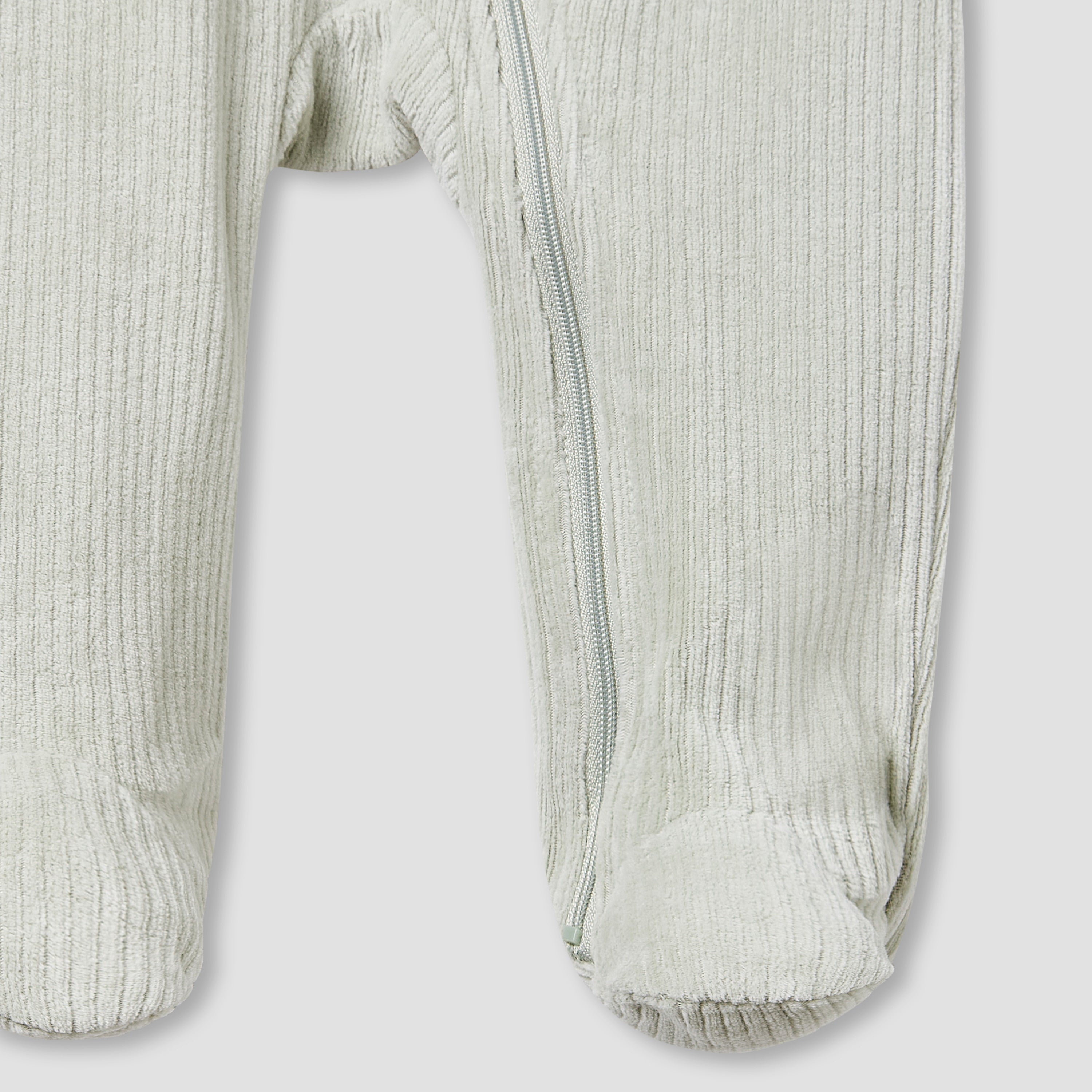 Juniors Crew Neck Sleepsuit with Corduroy Texture - Cotton Blend - Long Sleeves