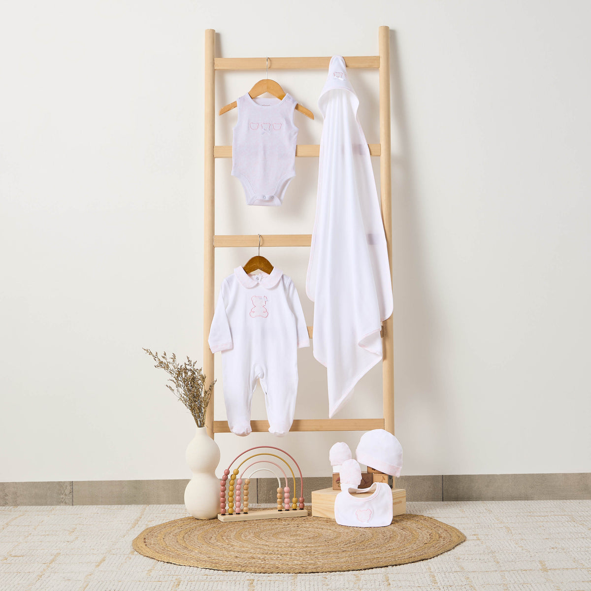 Set of 6 Giggles Clothing Gift Set with Embroidery