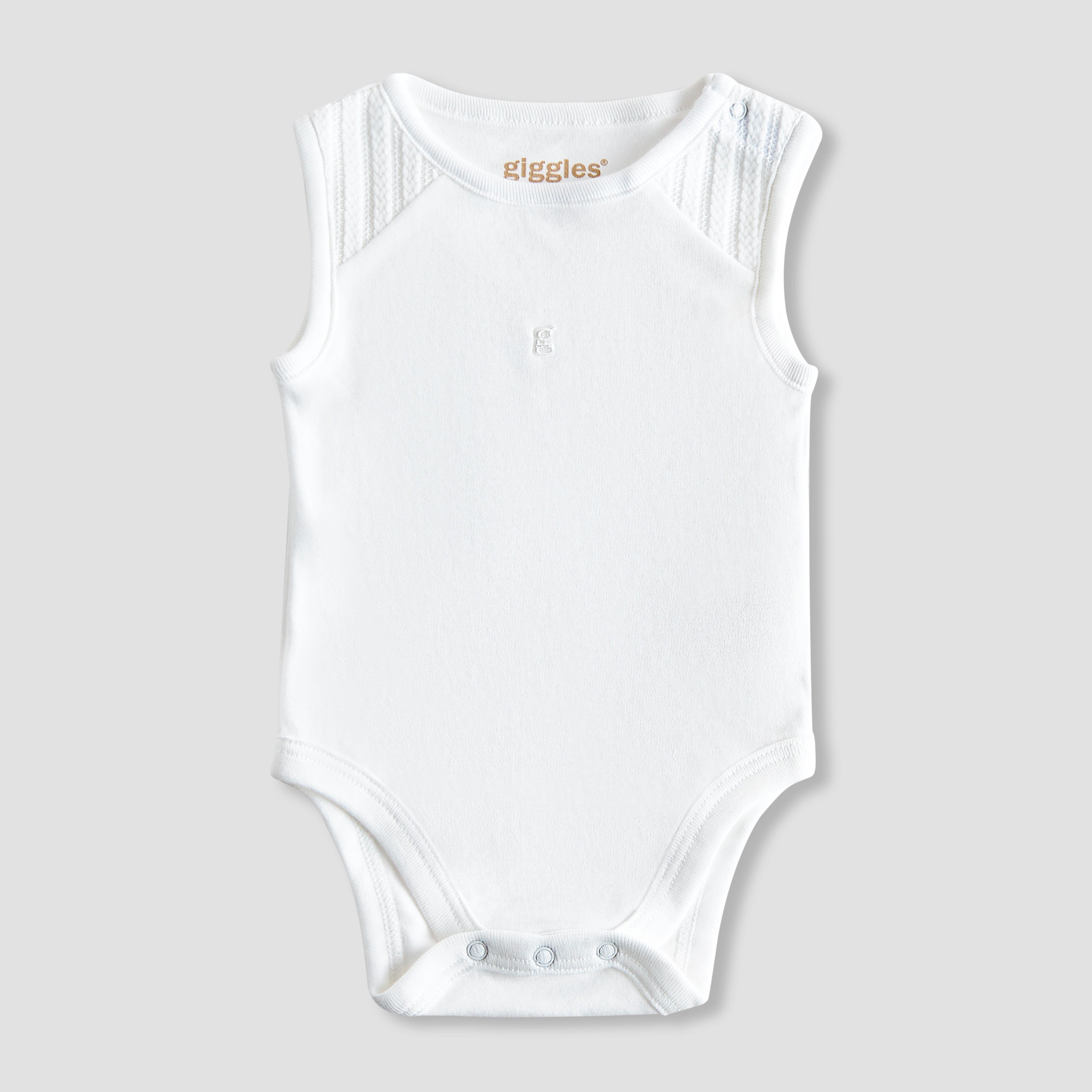 Giggles 4-Piece Boys Gift Set - Cotton - Sleepsuit, Cap, Bodysuit - Textured