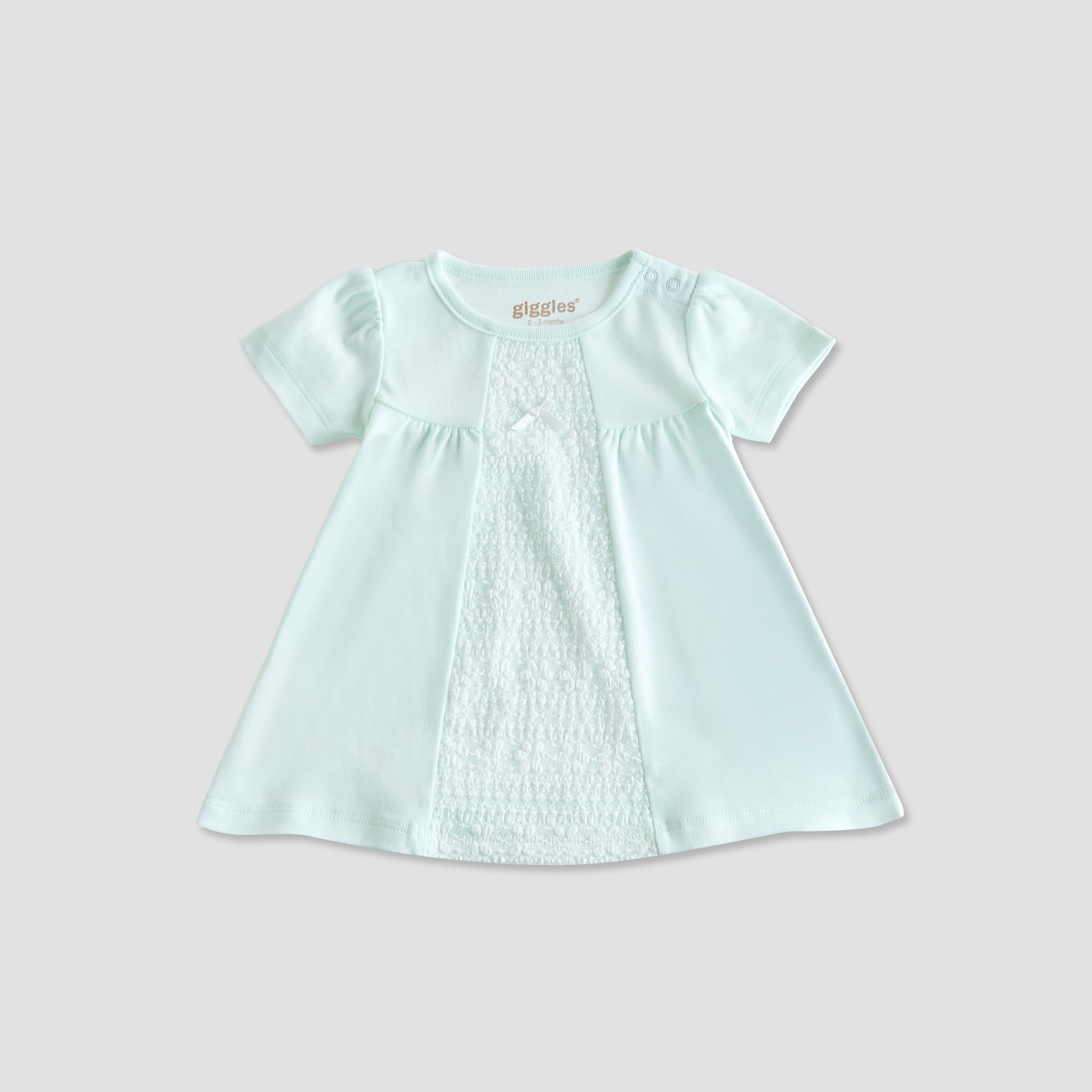 Giggles 4-Piece Girls Gift Set - Cotton - Sleepsuit, Bodysuit, Dress - Lace Detail