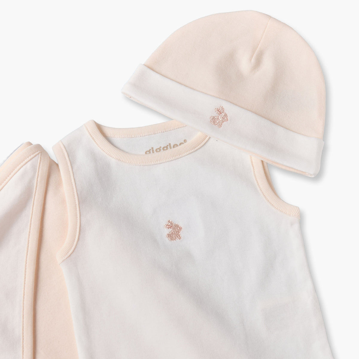 Set of 6 Giggles Clothing Gift Set with Embroidery