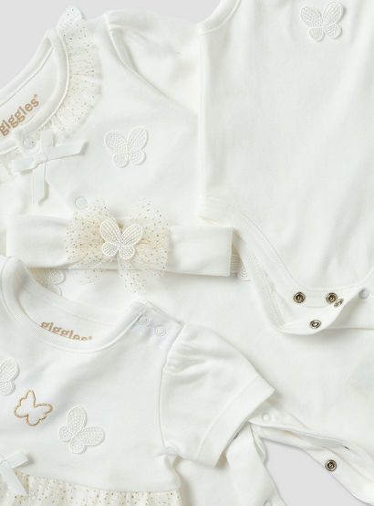Set of 4 Giggles Clothing Gift Set with Butterfly Applique-baby-girls-clothing-setsandcoords-image-8