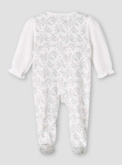 Giggles Cotton Round Neck Long Sleeves Sleepsuit with Floral Embroidery-baby-girls-clothing-nightwear-sleepsuits-image-3