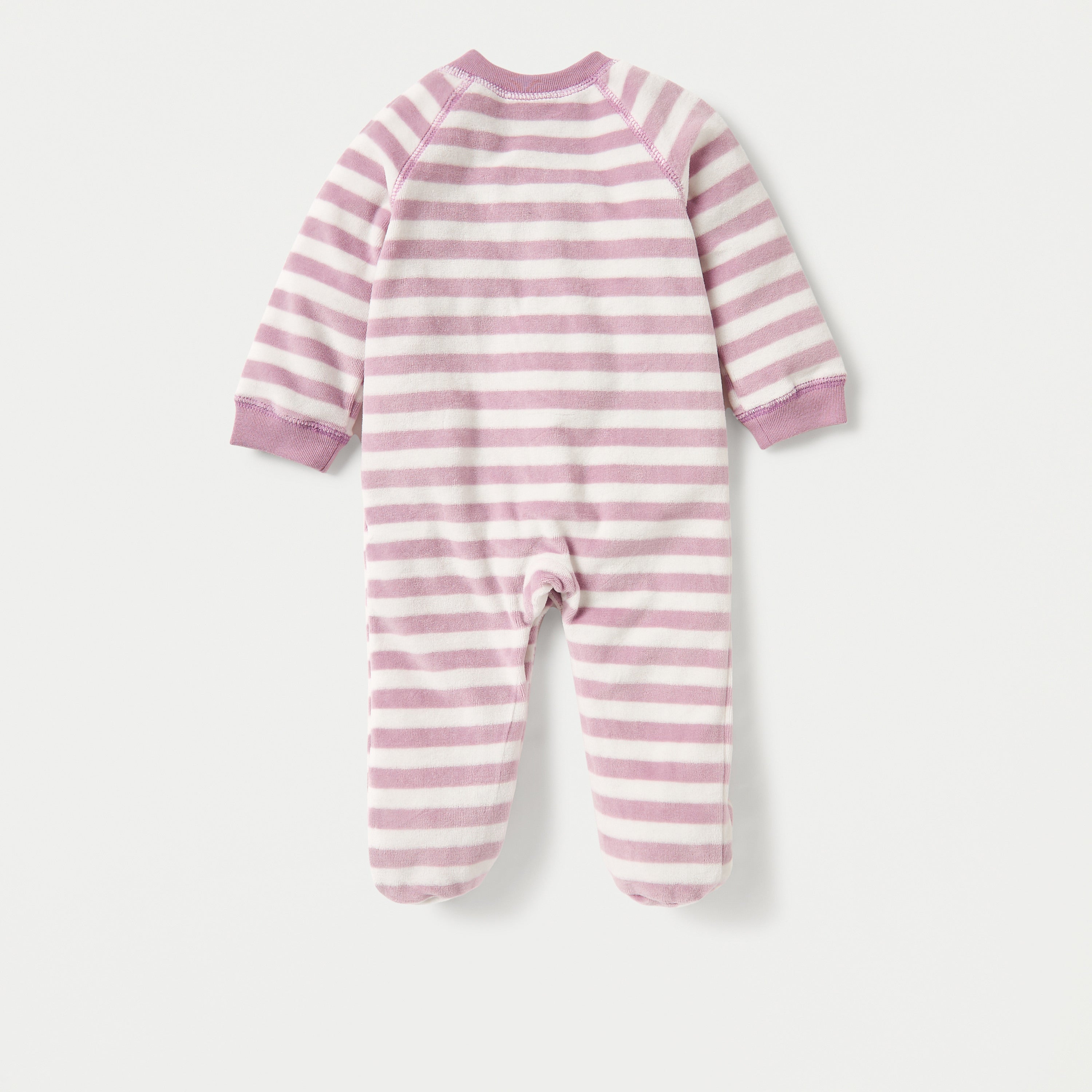 Juniors Striped Closed Feet Sleepsuit with Long Sleeves