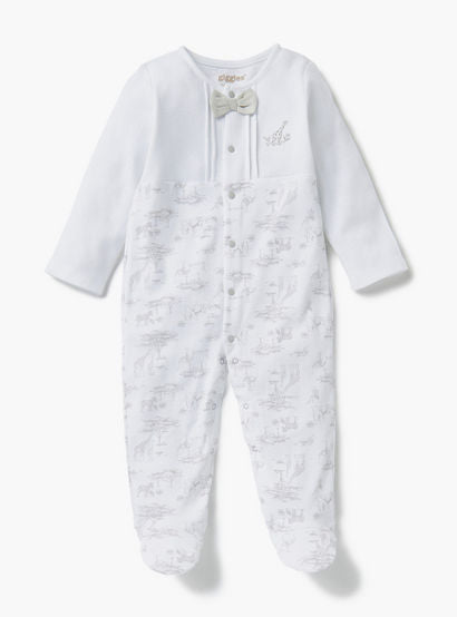 Giggles Animal Print Closed Feet Sleepsuit with Button Closure-baby-boys-clothing-nightwear-sleepsuits-image-1