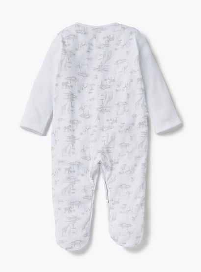 Giggles Animal Print Closed Feet Sleepsuit with Button Closure-baby-boys-clothing-nightwear-sleepsuits-image-2