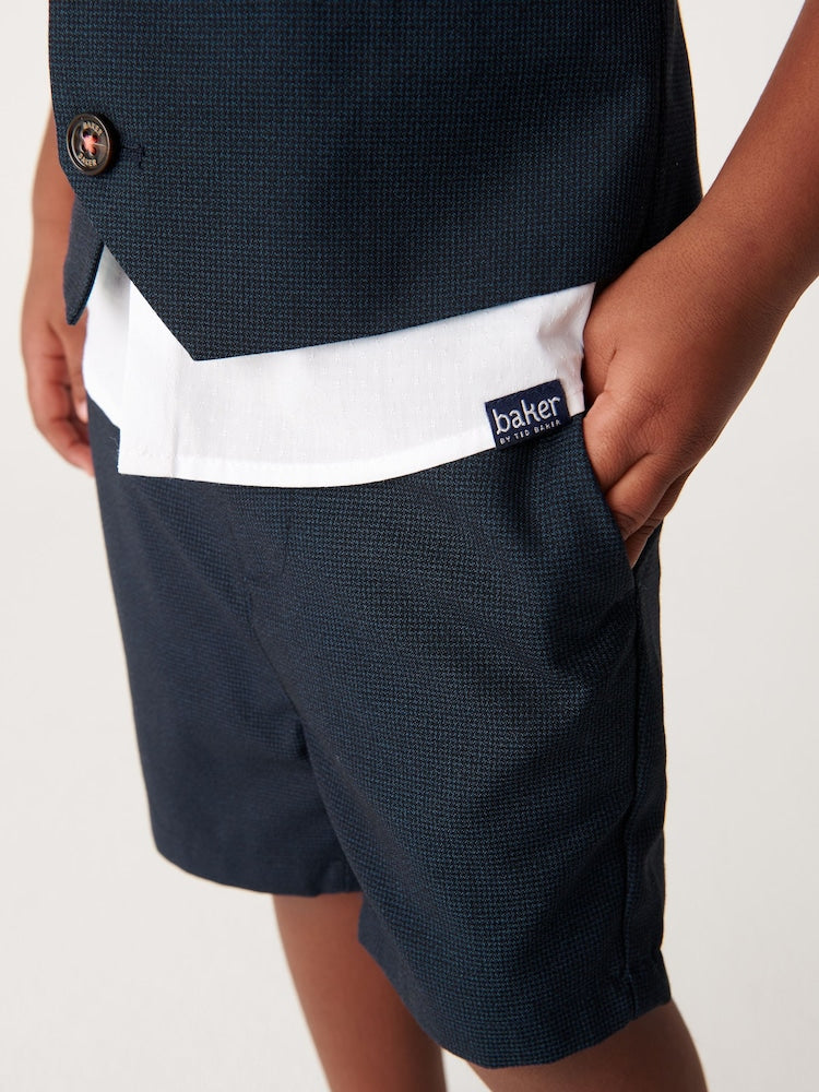 Baker by Ted Baker Shirt Waistcoat and Shorts Set