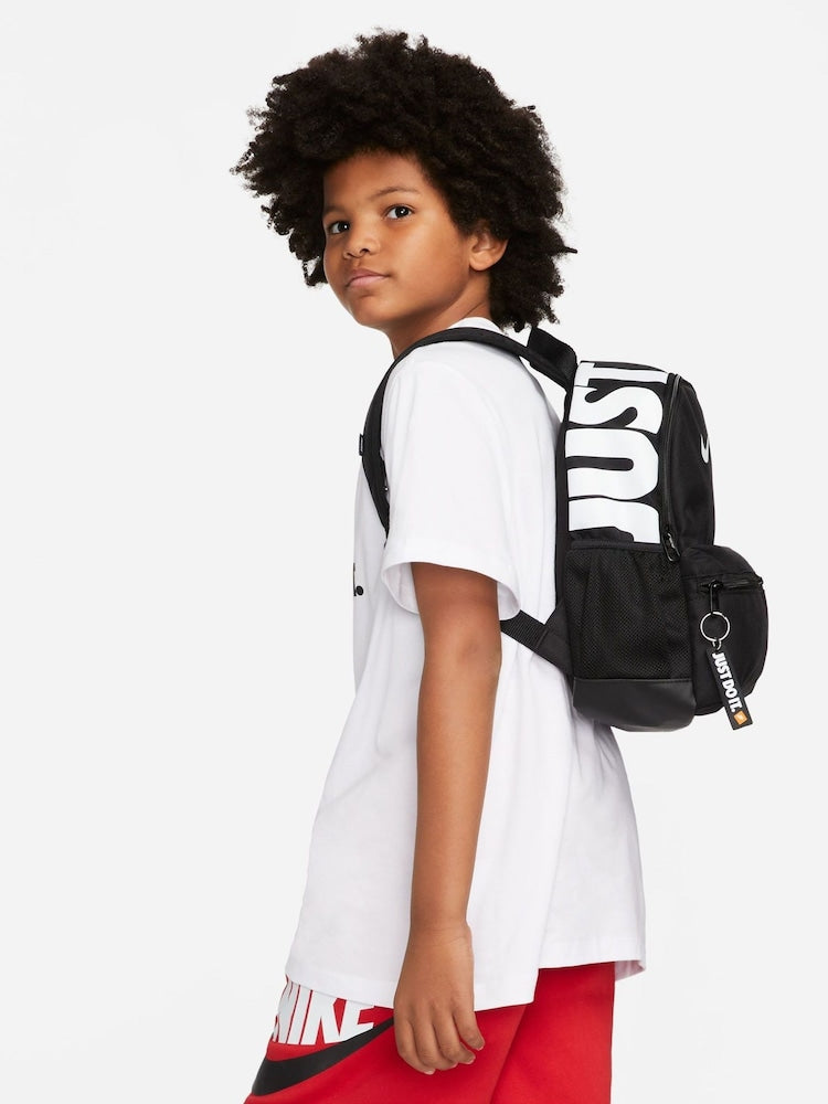 Nike Black/White Kids Mini Brasilia JDI Backpack - Size One