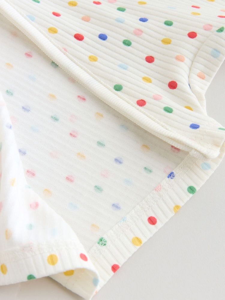 White/Blue/Red Two Way Zip Baby Rompers 3 Pack (0mths-3yrs)