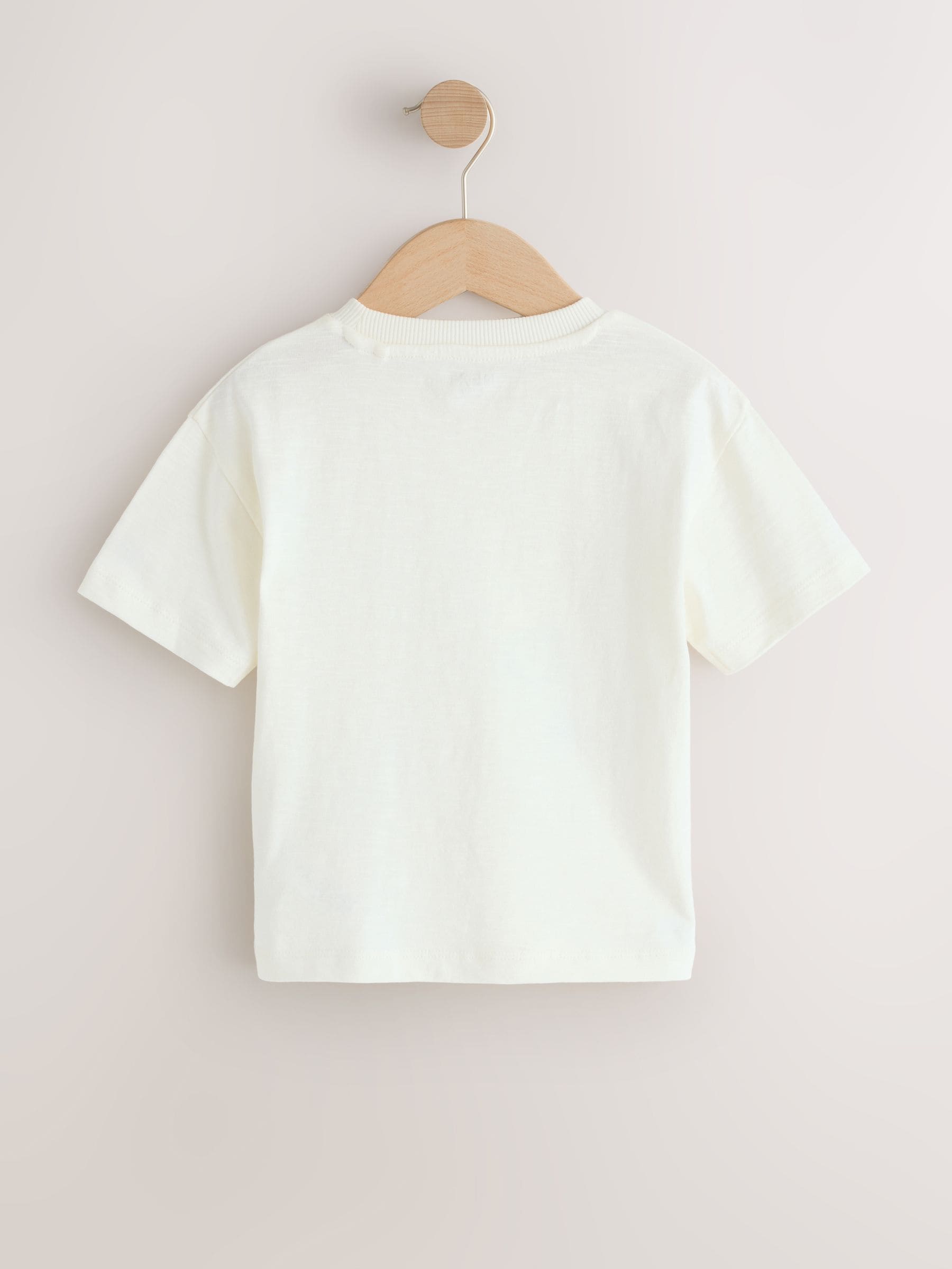 Neutral Digger Trio Short Sleeve Appliqué T-Shirt (3mths-7yrs) - Size 3-6 Months (62-68cm)