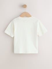 Neutral Digger Trio Short Sleeve Appliqué T-Shirt (3mths-7yrs) - Size 3-6 Months (62-68cm)