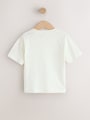 Neutral Digger Trio Short Sleeve Appliqué T-Shirt (3mths-7yrs) - Size 3-6 Months (62-68cm)