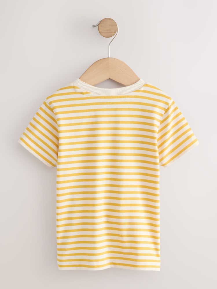 Yellow Stripe Koala Bear Short Sleeve Interactive T-Shirt (3mths-7yrs)