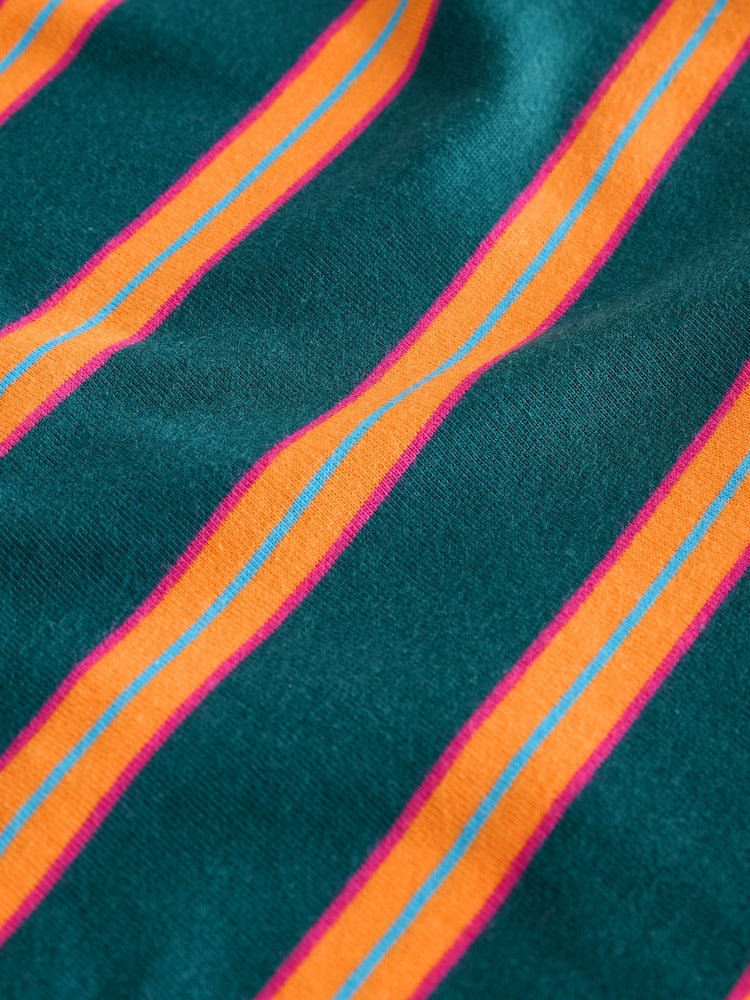 Green/Orange Short Sleeve Stripe T-Shirt (3mths-7yrs) (3mths-7yrs)