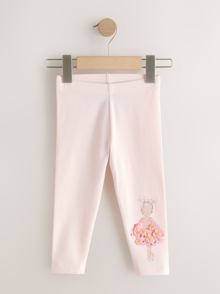 Pink Ballerina Embellished Leggings (3mths-7yrs)