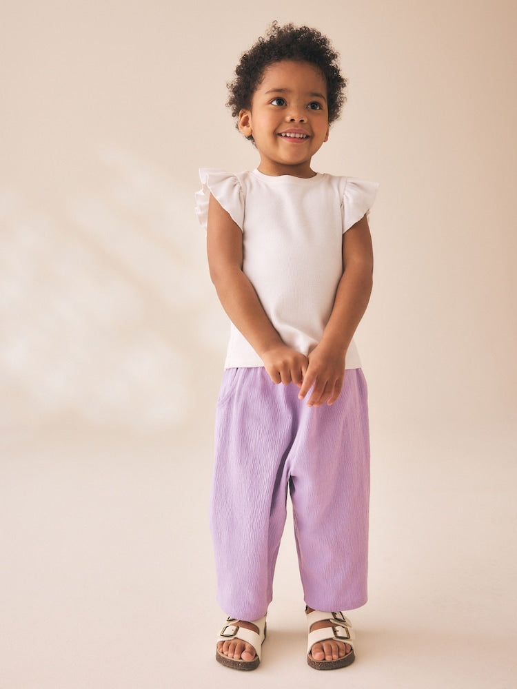 Purple Barrel Leg Trousers (3mths-7yrs)