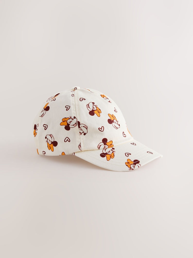 Cream Minnie Mouse Cap (1-10yrs)