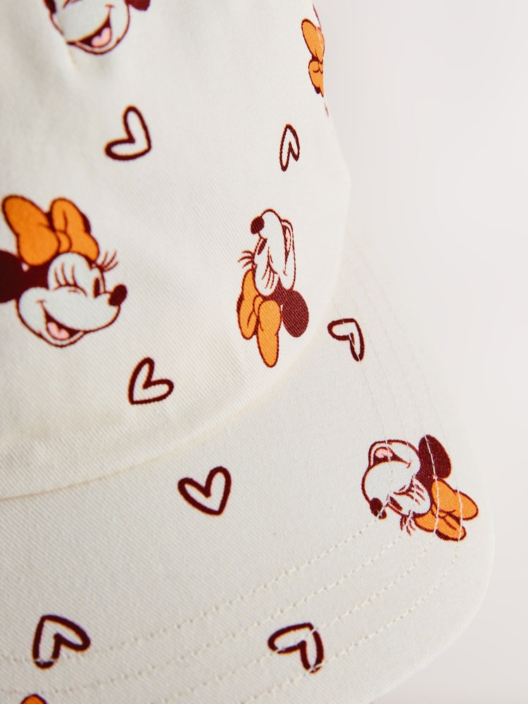 Cream Minnie Mouse Cap (1-10yrs)