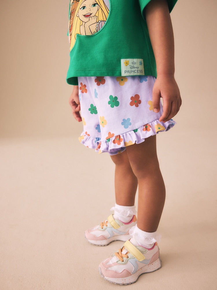 Green Disney Princess Shorts Set (3mths-7yrs)