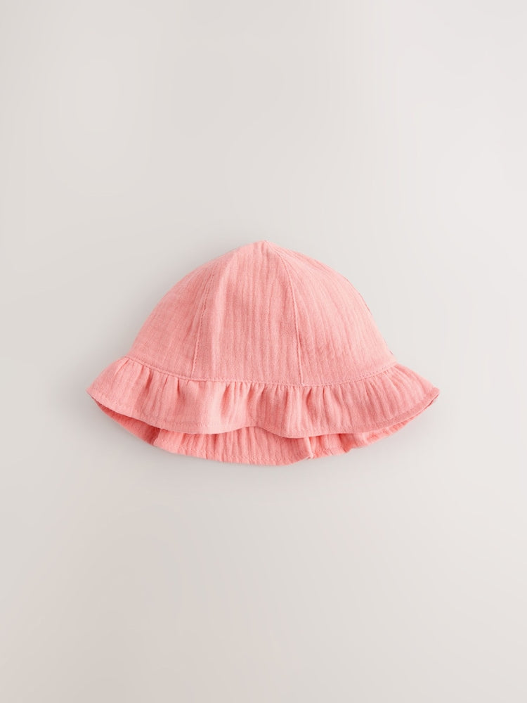 Bright Fruit Embroidered Baby Bucket Hats 2 Pack
