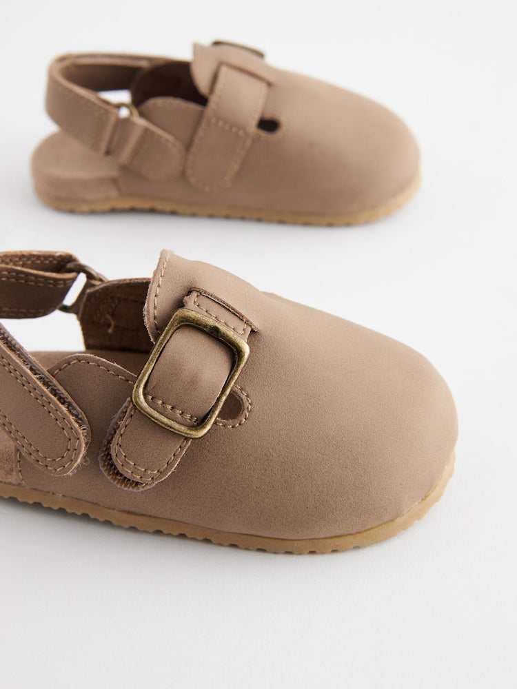 Neutral Touch Fastening Baby Clogs (0-2mths)