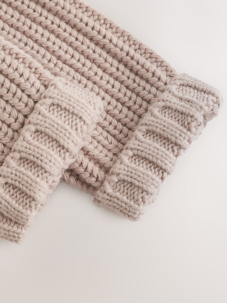 Neutral Hello World Knitted Embroidered Baby Cardigan