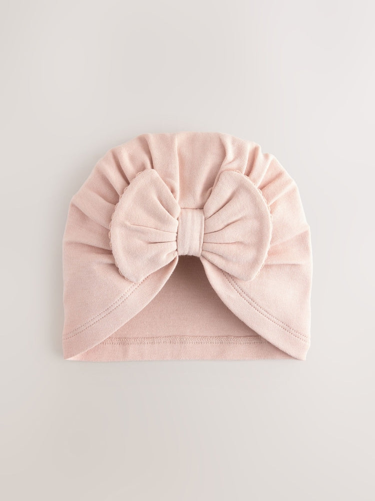 Pink Baby Turbans 2 Pack (0-18mths)