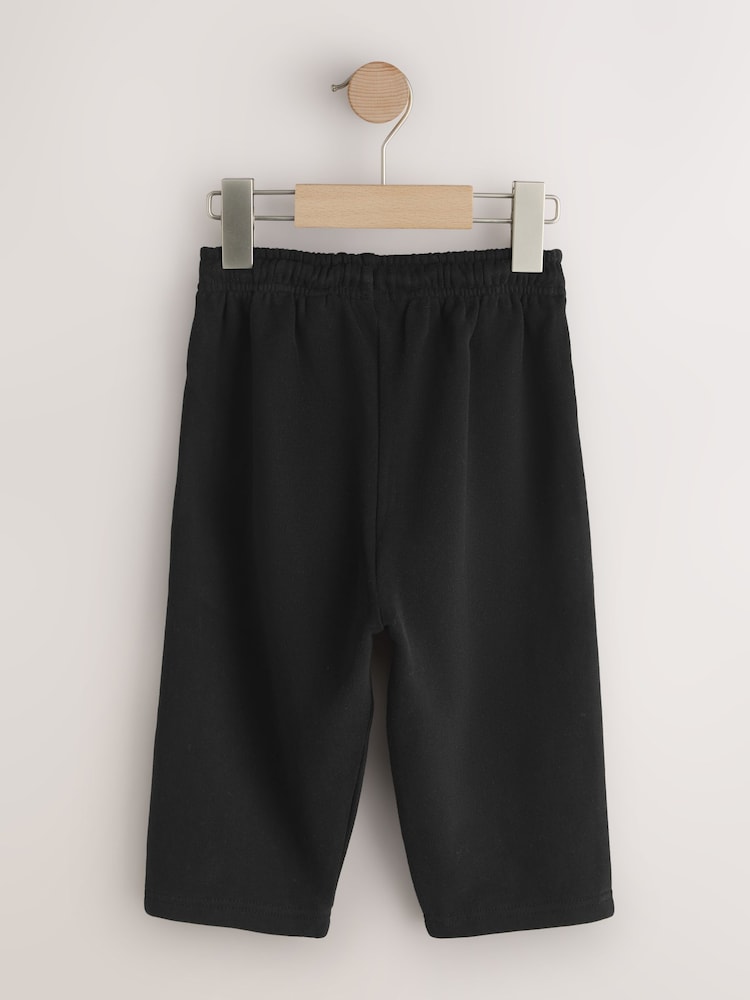 Black Wide Fit Soft Touch Jersey Joggers (3mths-7yrs)